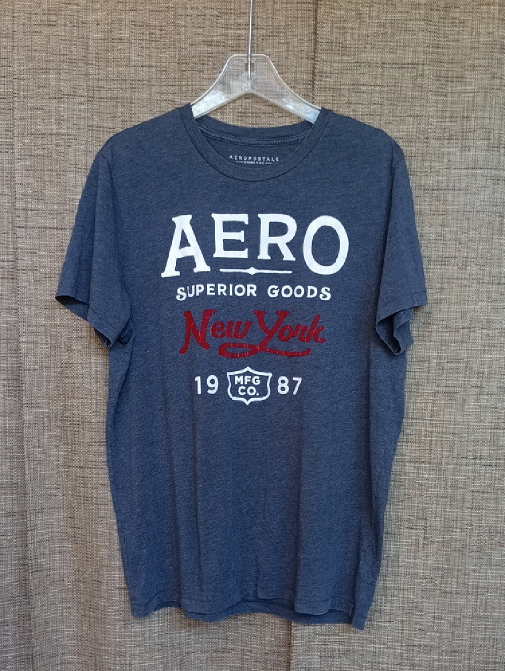 Aeropostale Navy Blue Short-Sleeve 'AERO New York' Graphic Tee